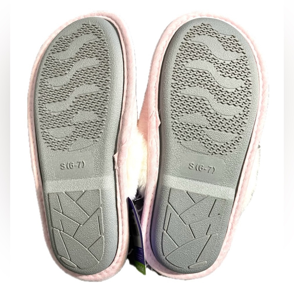 HANES Womens ComfortSoft Slip On Memory Foam slippers cozy/fuzzy size S/M NWT - Picture 3 of 9